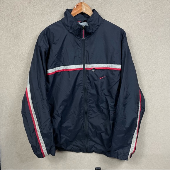 Nike 1990’s Vintage Track Jacket Windbreaker Swoosh - Picture 1 of 5